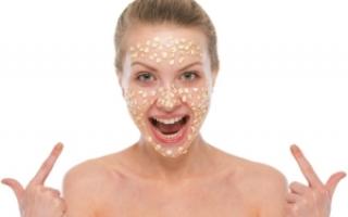 Pengelupasan oatmeal untuk kulit wajah Scrub wajah oatmeal